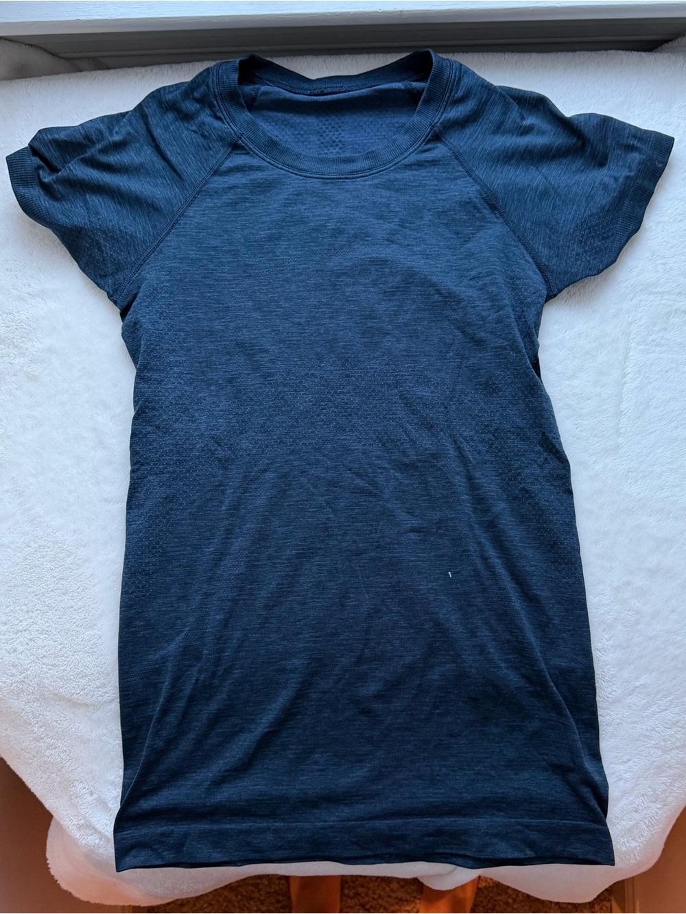 lululemon athletica Navy Blue Short Sleeve Athletic Top